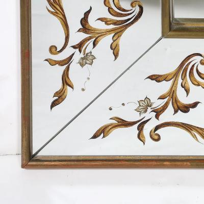 Art Deco Giltwood Ornate Eglomise Border with Naturalist Motifs