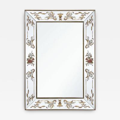 Art Deco Giltwood Ornate Eglomise Border with Naturalist Motifs