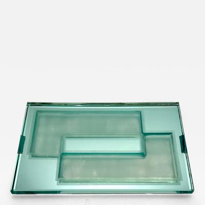 Art Deco Glass Centerpiece Attributed to Jean Luce 