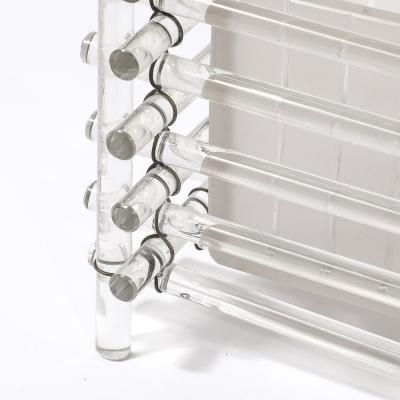 Art Deco Glass Rod Frosted Square Glass Rod Cachepot