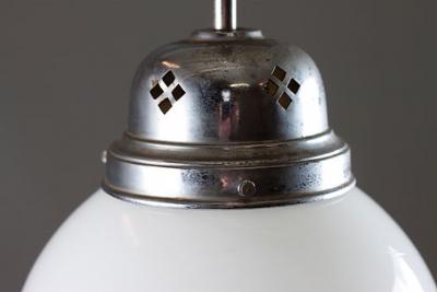 Art Deco Glass Sphere Pendant Light