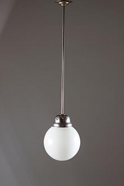 Art Deco Glass Sphere Pendant Light