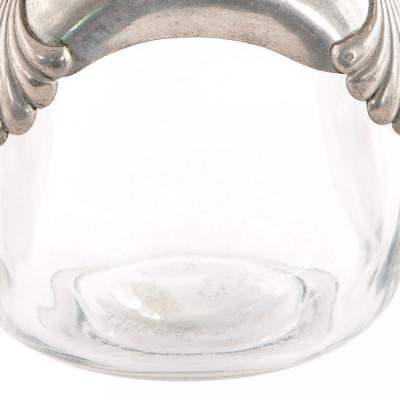 Art Deco Glass and Pewter Decanter