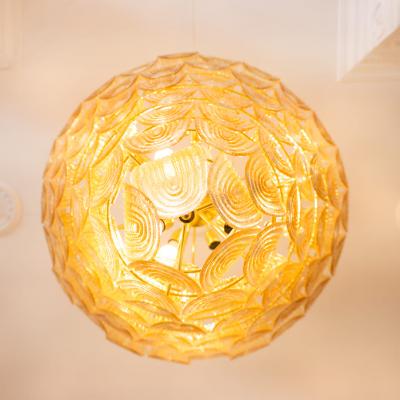 Art Deco Golden Lobes Lamp