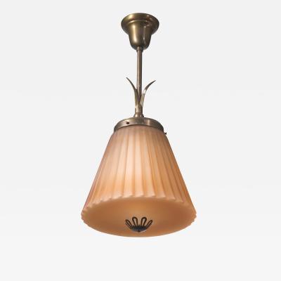Art Deco Havana glass pendant lamp