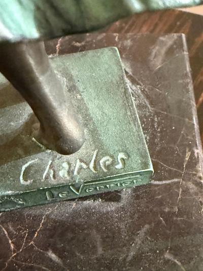 Art Deco Hoop Dancer by Charles Le Verrier Foundry Paris Circa 1930