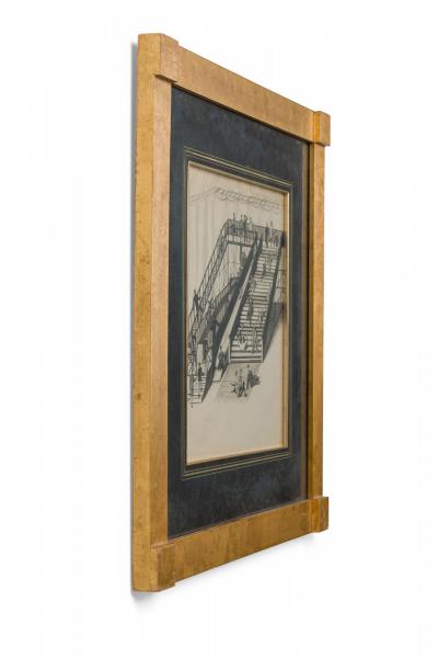 Art Deco Ink Amusement Park Drawing 4