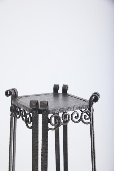 Art Deco Iron Pedestal