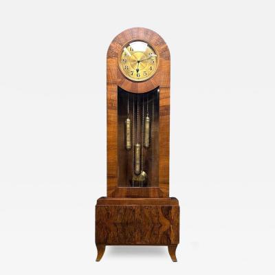 Art Deco J Brandmann of Berlin Long Case Chiming Clock Circa 1930s