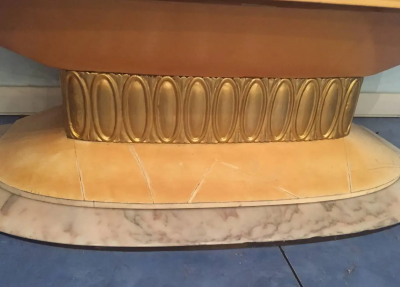 Art Deco Lacquered Wood Parchment Bar Cabinet Galleria Mobili Cant Italy 1950