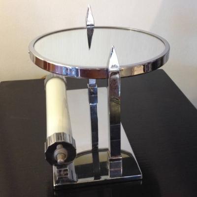 Art Deco Lighted Magnifying Mirror