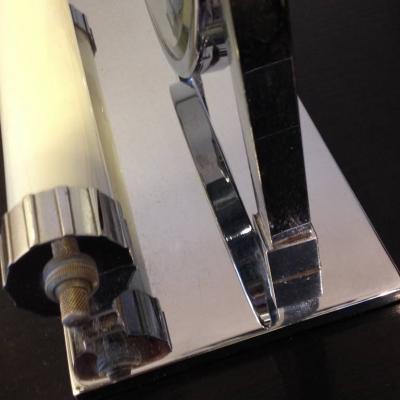 Art Deco Lighted Magnifying Mirror