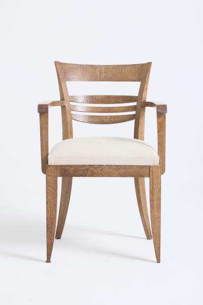 Art Deco Limed Oak Armchair