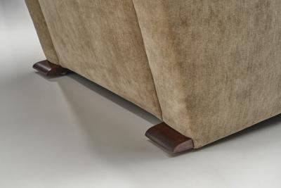 Art Deco Low Armchair in Sand Upholstery Europe First half of the 20th Century