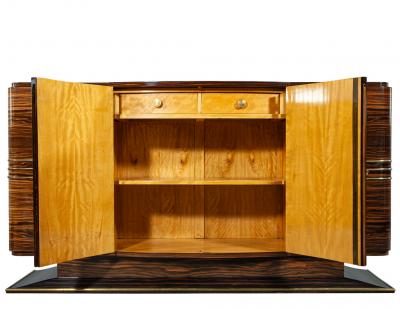 Art Deco Macassar Sideboard Cabinet 1940 s France