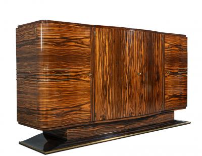Art Deco Macassar Sideboard Cabinet 1940 s France
