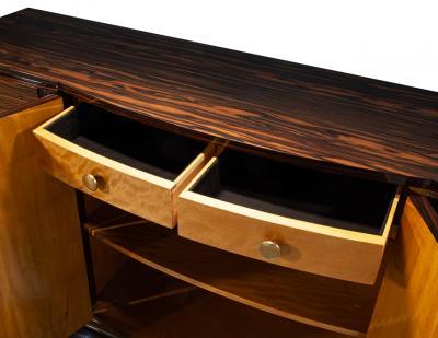 Art Deco Macassar Sideboard Cabinet 1940 s France