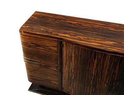 Art Deco Macassar Sideboard Cabinet 1940 s France
