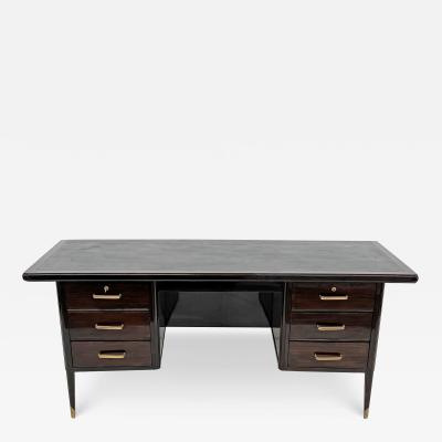 Art Deco Mahogany Desk 1940s Italy