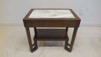 Art Deco Marble Top Side Table