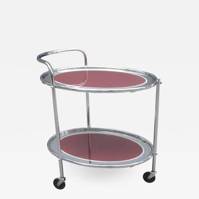 Art Deco Mirrored Serving Cart