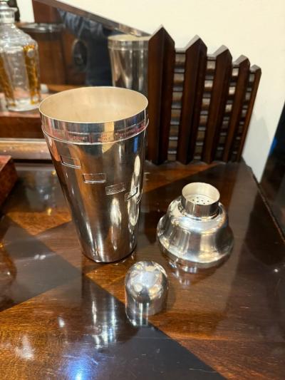 Art Deco Napier Dial a Drink Cocktail Shaker Silver
