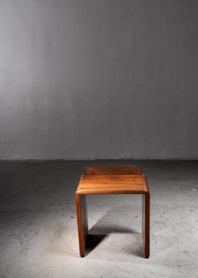 Art Deco Nutwood Side Table Italy 1930s
