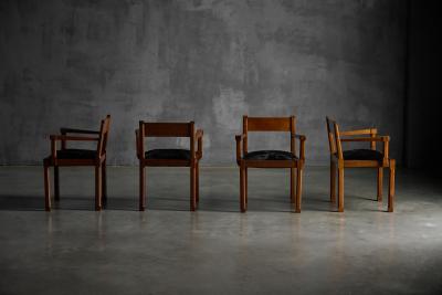 Art Deco Oak Armchairs Netherlands 1920s