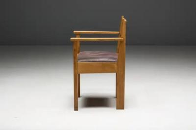 Art Deco Oak Armchairs Netherlands 1930s