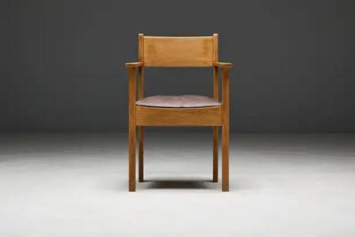 Art Deco Oak Armchairs Netherlands 1930s