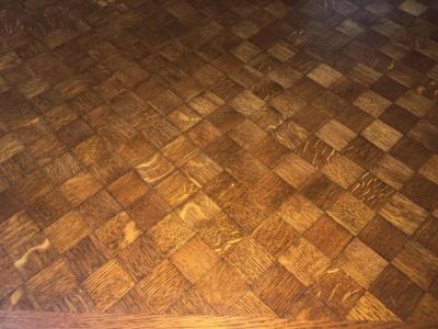 Art Deco Oak Parquet Dining Table