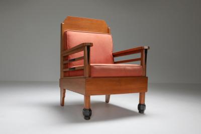 Art Deco Pair of Club Chairs Europe 1960s