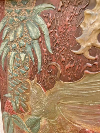 Art Deco Panther Painting French 1920s