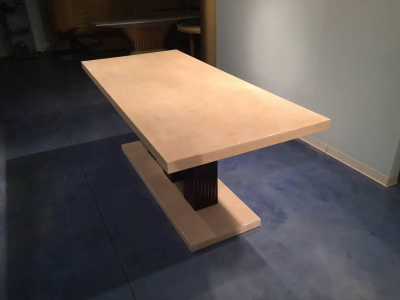 Art Deco Parchment Dining Table Italy 1940