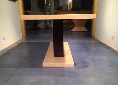 Art Deco Parchment Dining Table Italy 1940
