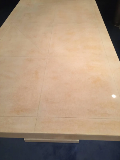 Art Deco Parchment Dining Table Italy 1940
