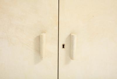 Art Deco Parchment Fitted Four Drawer Chest