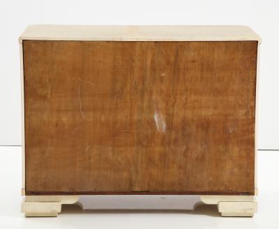 Art Deco Parchment Fitted Four Drawer Chest