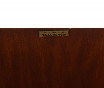 Art Deco Parchment Fitted Four Drawer Chest Signed N E Corengia