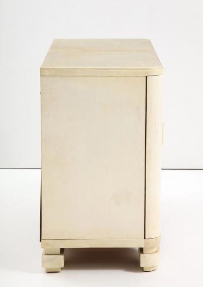 Art Deco Parchment Fitted Four Drawer Chest Signed N E Corengia