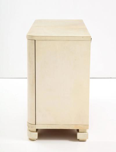 Art Deco Parchment Fitted Four Drawer Chest Signed N E Corengia