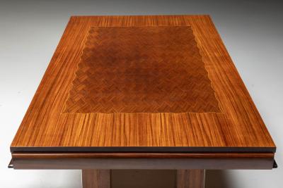 Art Deco Parquetry Dining Table France 1930s