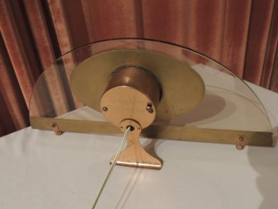 Art Deco Peach Mirrored Electric Clock