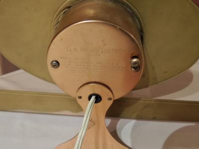 Art Deco Peach Mirrored Electric Clock