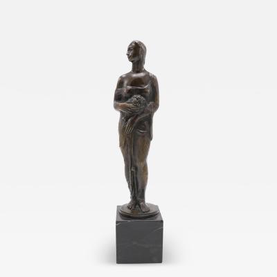 Art Deco Period Bronze Figural Sculpture France circa 1920