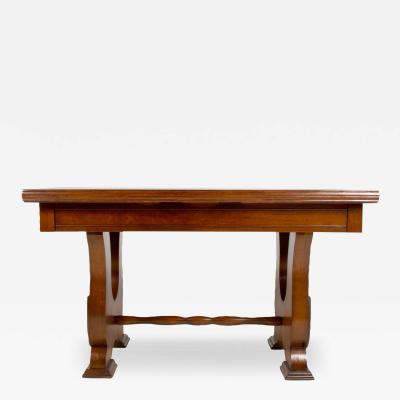 Art Deco Period Oak Dining Kitchen Library Table France c a 1920 s