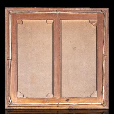 Art Deco Period Still live painting with tulips signed mon 