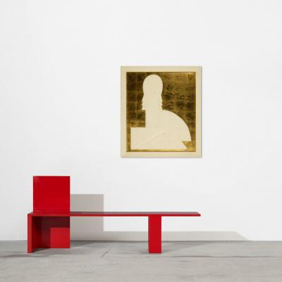 Art Deco Plaster Relief Portrait of a Woman