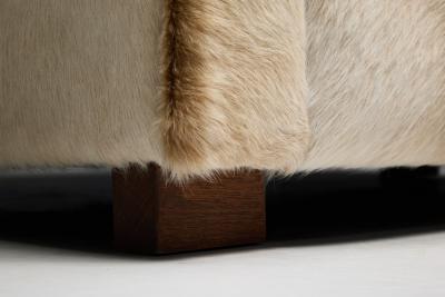 Art Deco Pony Hide Two Seater Sofa France 1930s
