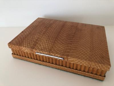 Art Deco Python Sandalwood Cigar jewelry box